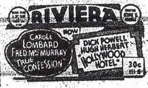 Riviera Theatre - OLD AD